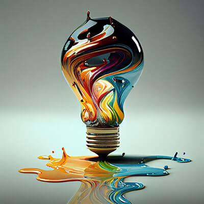 AI generated light bulb.
