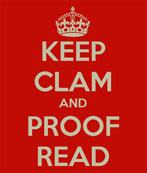 Keep Clam and Proofread Keep Clam and Proofread